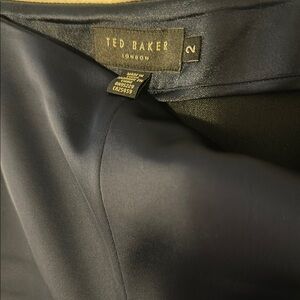 Ted Baker dark blue wide leg satin pants